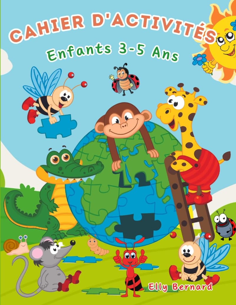 Kids' Activity Book (Ages 3-5): Educational Games & Puzzles