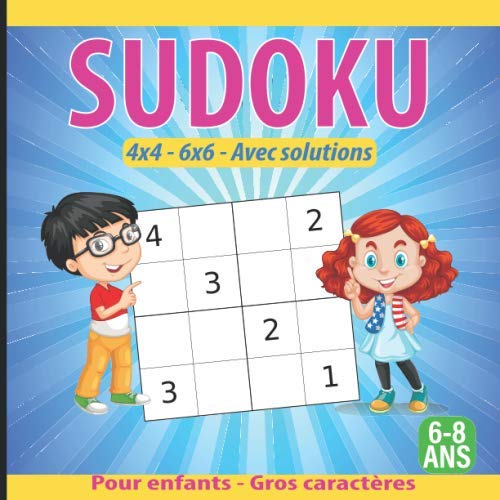 Sudoku Puzzle Book for Kids Ages 6-8 - 4x4 & 6x6 Grids
