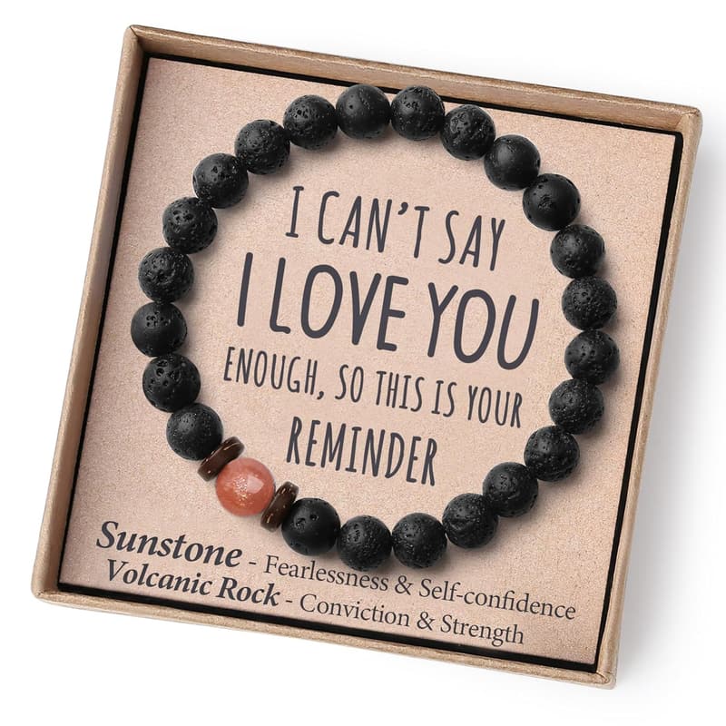 Meaningful Beaded Bracelet for Boyfriend's Birthday