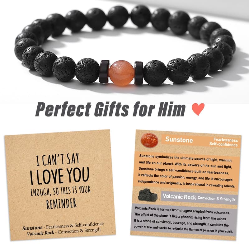 Meaningful Beaded Bracelet for Boyfriend's Birthday