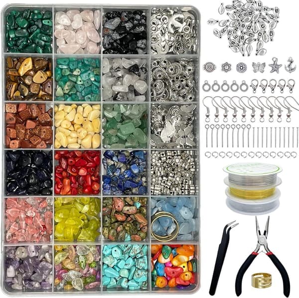 Jewelry Making Supplies Kit - 1587 PCS Beads & Tools