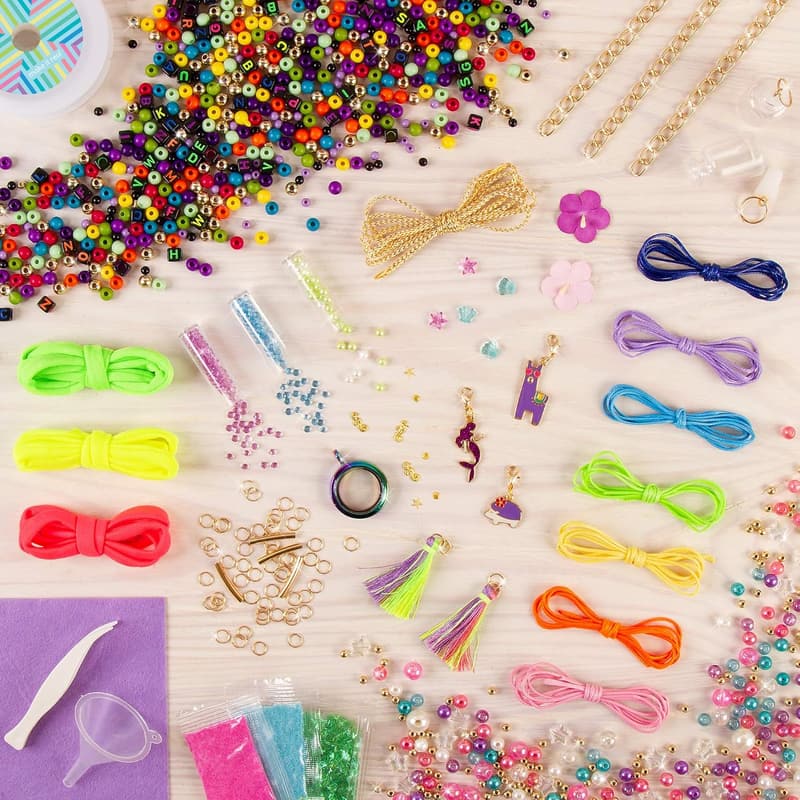 DIY Bead Necklace & Bracelet Kit for Tween Girls
