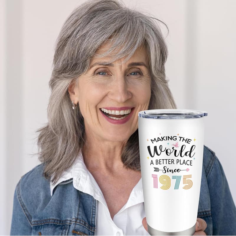 50th Birthday Tumbler for Women - 20 oz Gift
