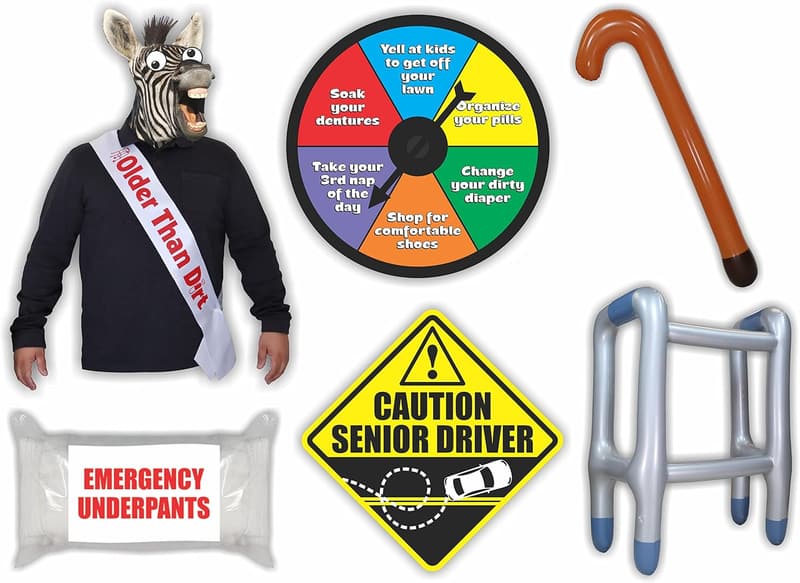 Retirement Prank Gag Kit for Dad, Grandma, Grandpa & Teens