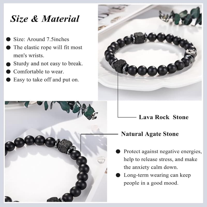 Elastic Rope Bracelet for Men - Perfect Gift for Dads and Sons