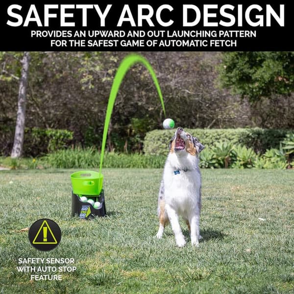 Automatic Dog Ball Launcher with 5 Balls for Medium Dogs