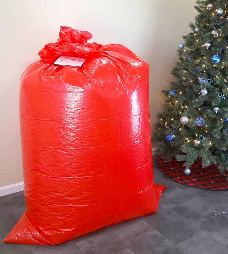 Giant Red Bike Gift Bag, 96 x 60 Inches
