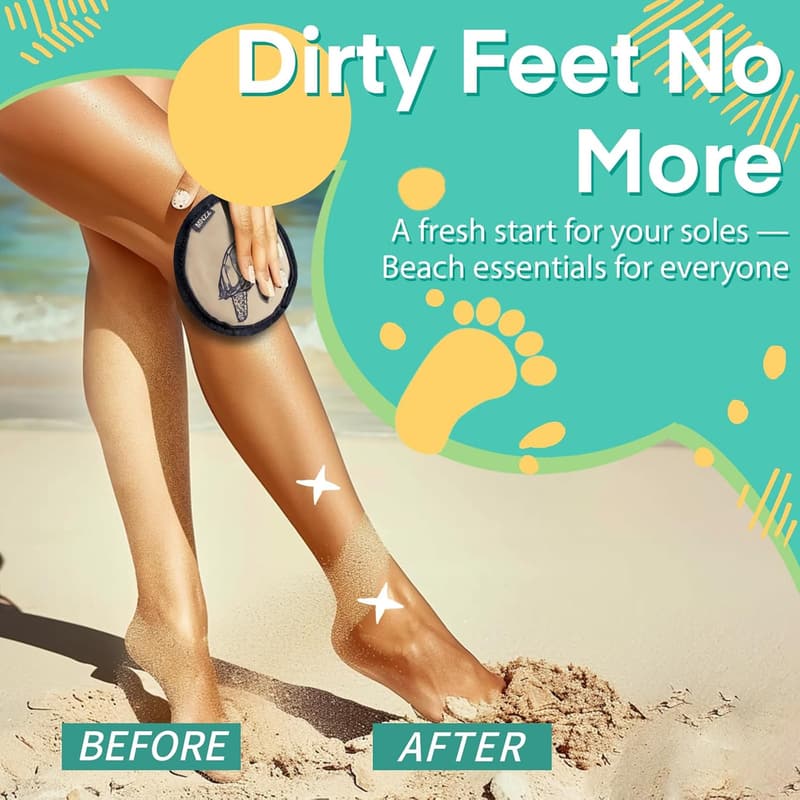 Beach Sand Remover Mitt - Essential for Summer Vacations
