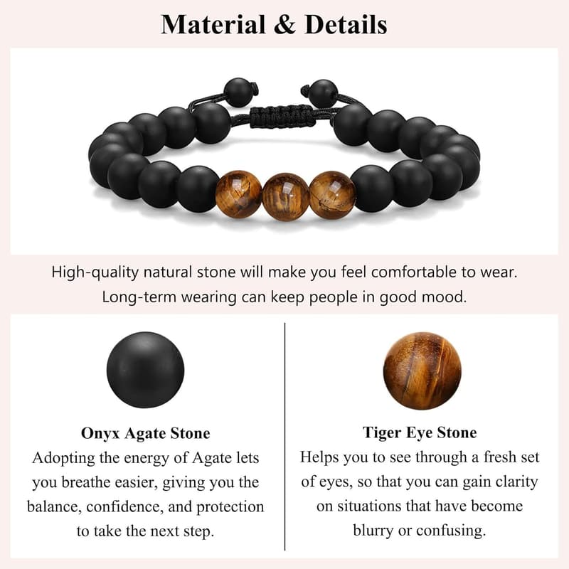 Birthday Bracelet for Boys Age 10-21 - Gift for Him