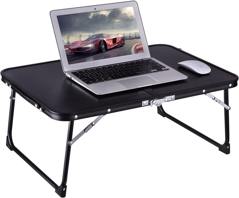 Portable Foldable Laptop Desk with Storage for Study & Reading