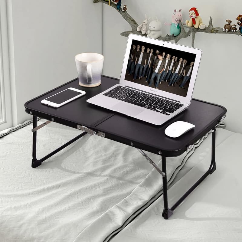 Portable Foldable Laptop Desk with Storage for Study & Reading