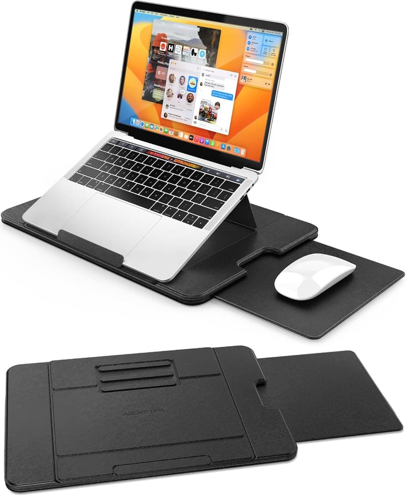 Adjustable Laptop Lap Desk with Ergonomic Angles and Non-Slip Surface