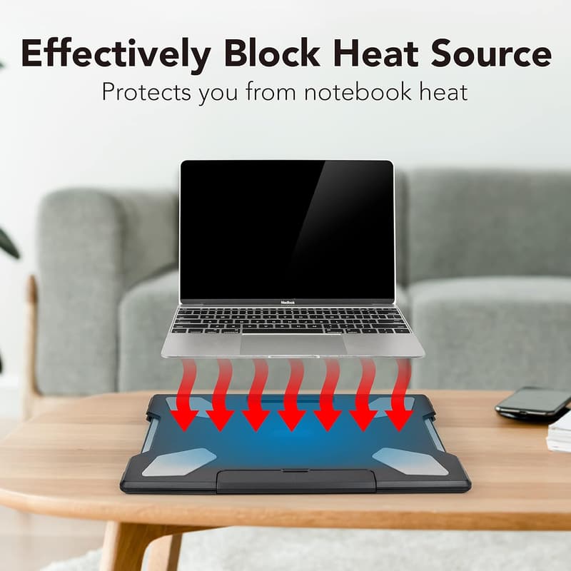 Portable Laptop Pad with Retractable Mouse Tray