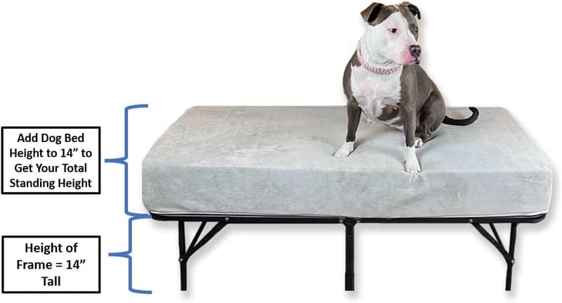 Customizable Foam Dog Bed Extender for King Beds - Gray