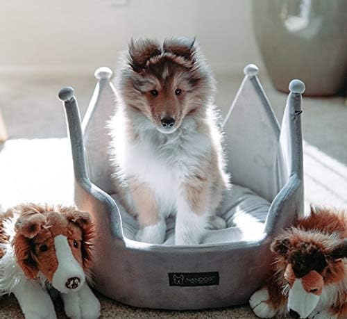 Cozy Gray Round Bed for Small Dogs & Cats - Washable Plush