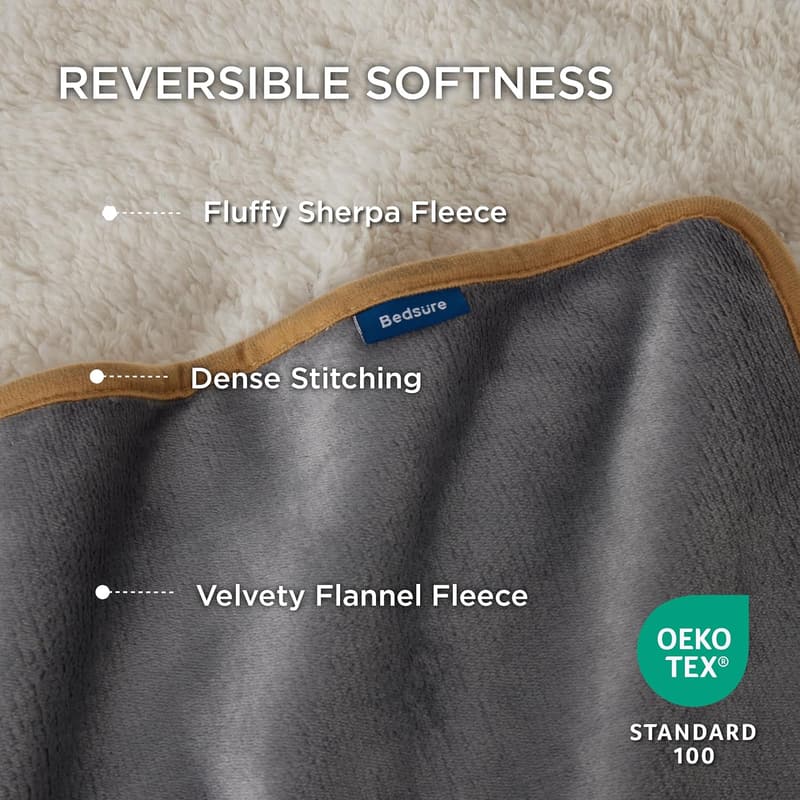 King Size Waterproof Sherpa Fleece Pet Blanket for Dogs