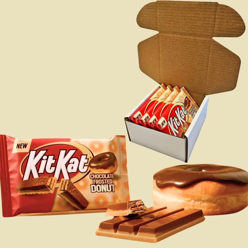 Kit Kat Chocolate Frosted Donut Bars - Gift Boxed Set of 4