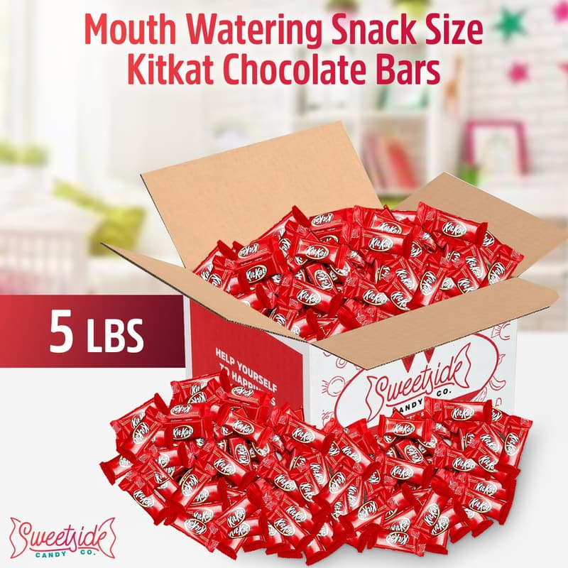 KitKat Chocolate Bars – 5lb Bulk Candy Pack for Parties