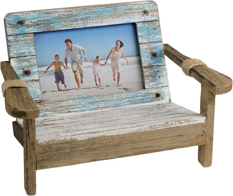 Nautical Beach Chair Photo Frame for 4x6 Horizontal Photos