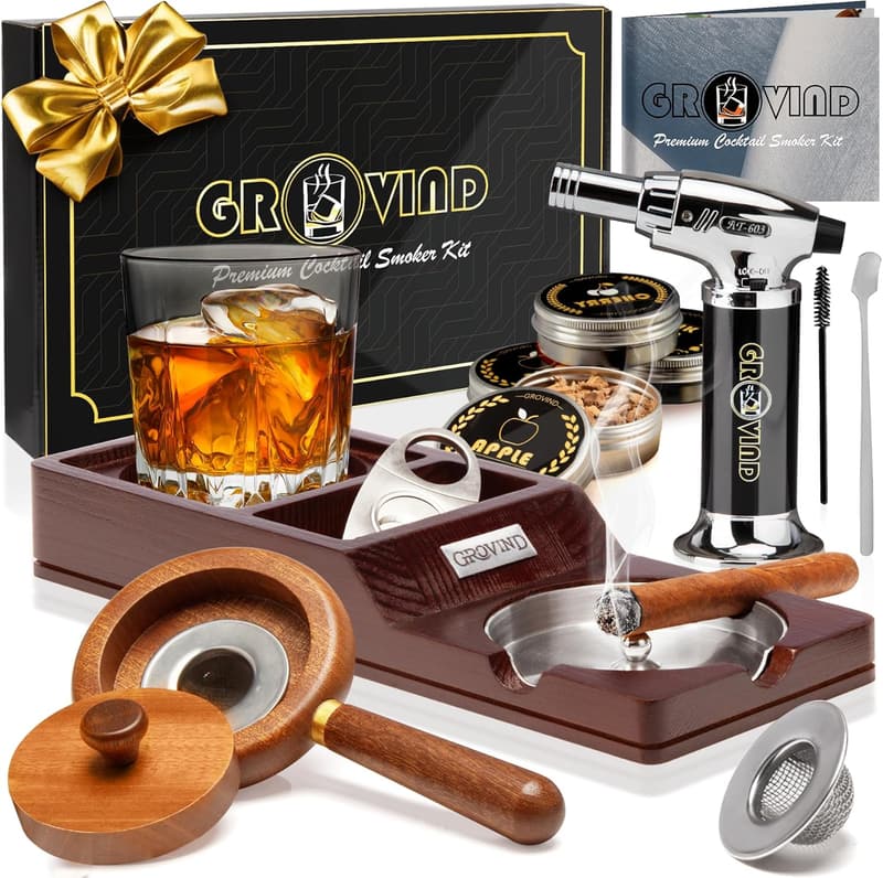 Whiskey Smoker Kit with Torch - Perfect Father's Day Gift