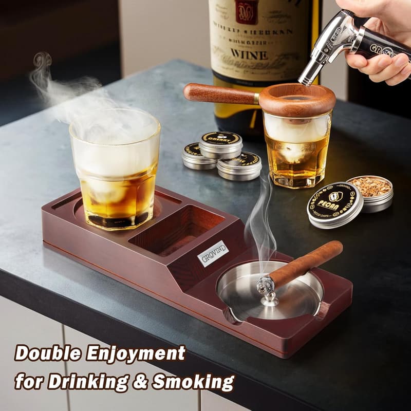 Whiskey Smoker Kit with Torch - Perfect Father's Day Gift