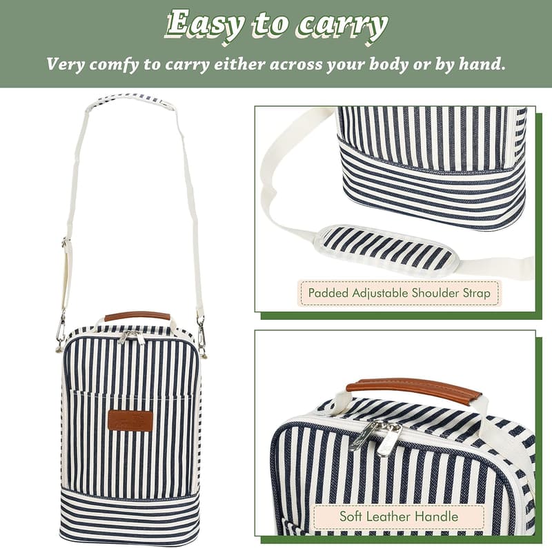 Insulated Wine Tote Bag with Tumbler - Perfect for Travel & Events