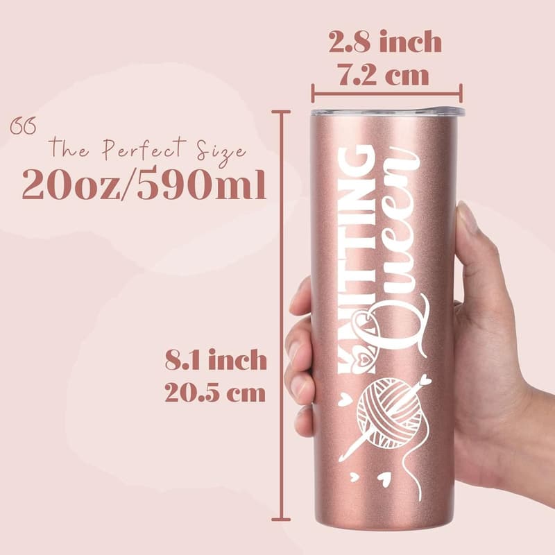 Crochet Lover's Birthday Gift - 20oz Stainless Steel Tumbler