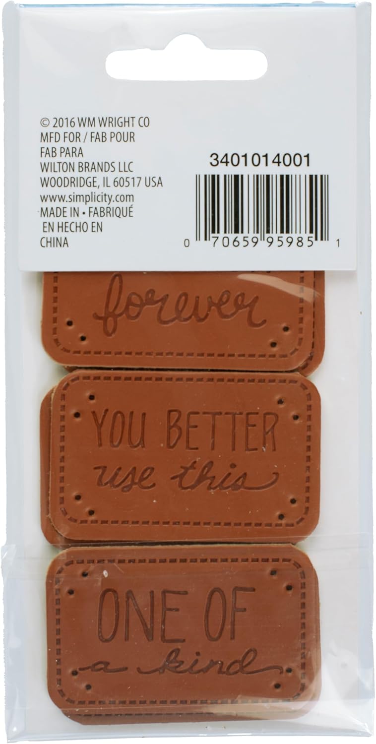 Handmade Leather Labels for Crafts - 6 Pack