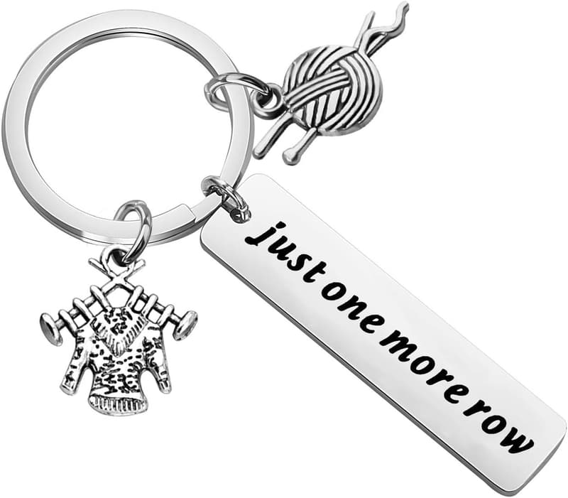 Knitting Lover Keychain Gift for Grandmother