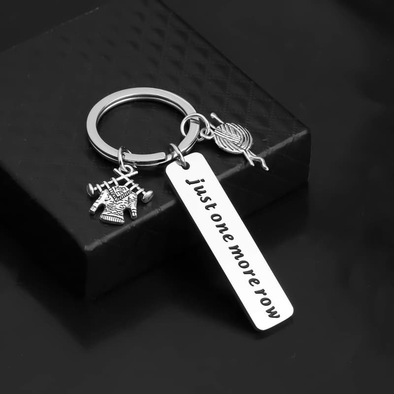 Knitting Lover Keychain Gift for Grandmother