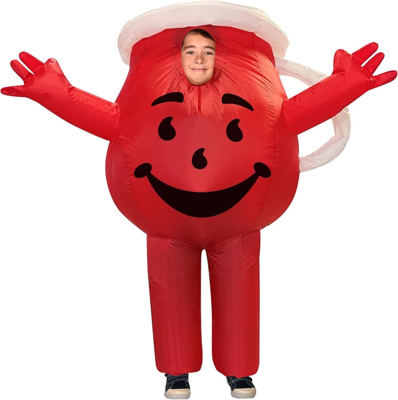Kool-Aid Guy Inflatable Halloween Costume for Kids (Sizes 7-10)