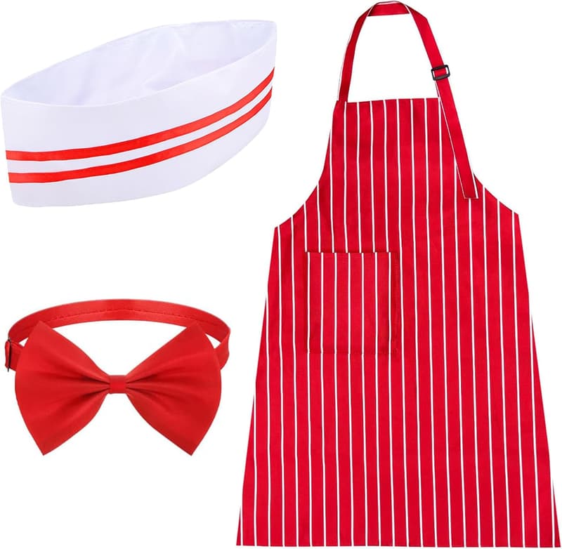 1950s Hot Dog Soda Jerk Costume Kit for Halloween