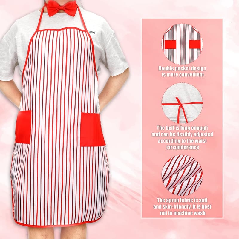 1950s Soda Jerk Costume Kit with Apron and Chef Hat
