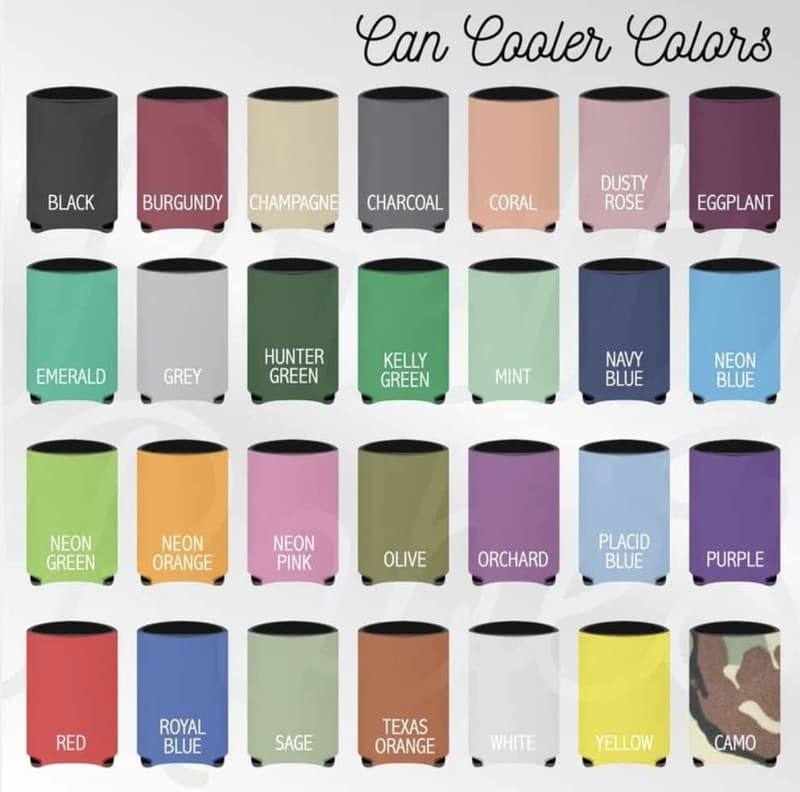 Personalized Wedding Can Coolers - 150-Pack Favors