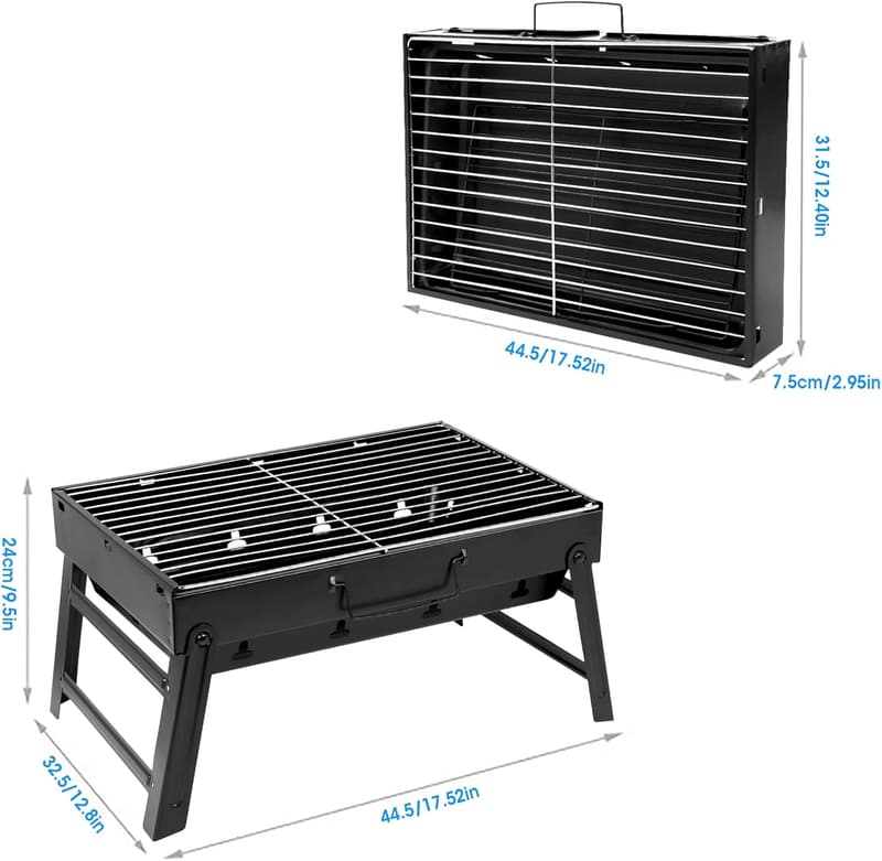 Portable Charcoal Grill for Camping and Picnics
