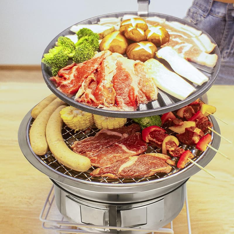Portable Charcoal BBQ Grill - 13.7