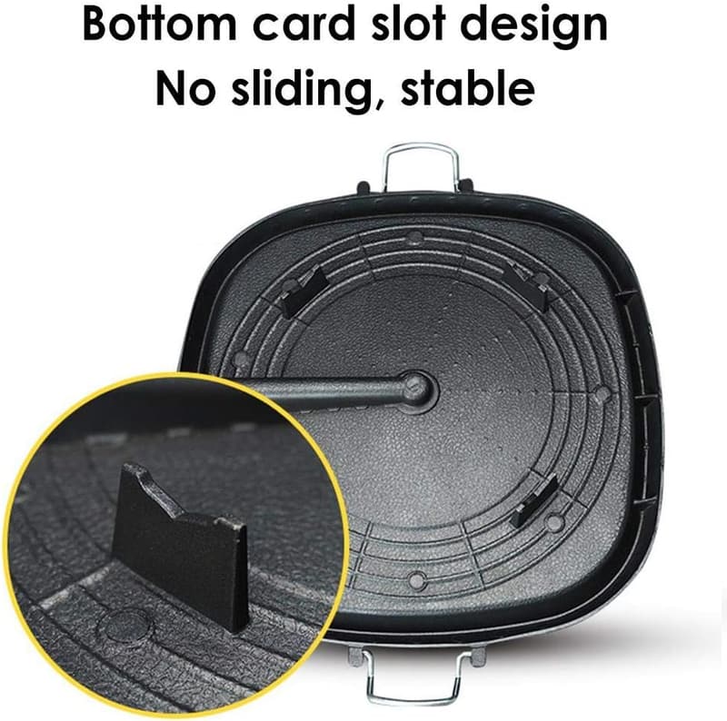 11.8-Inch Korean BBQ Non-Stick Grill Pan with 6-Layer Coating
