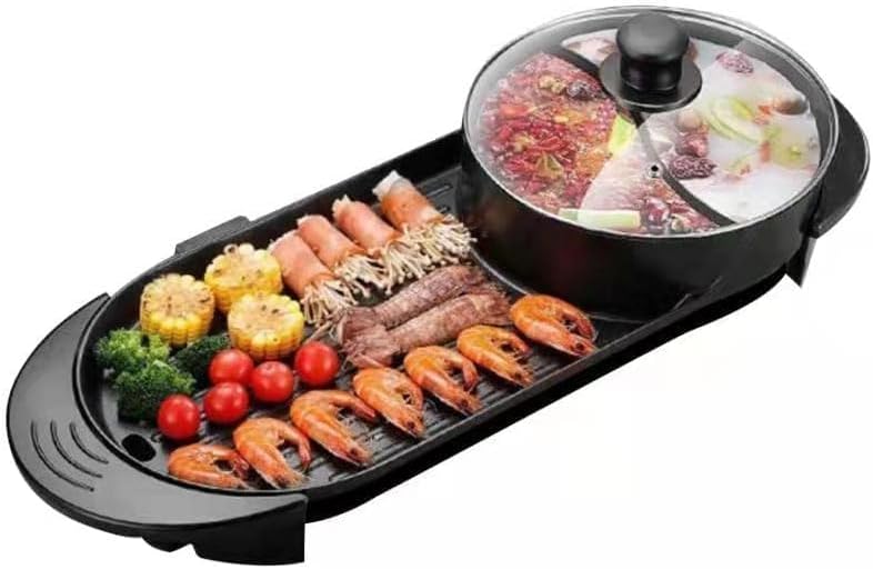 Electric BBQ Grill with 2200W Dual Temperature Control