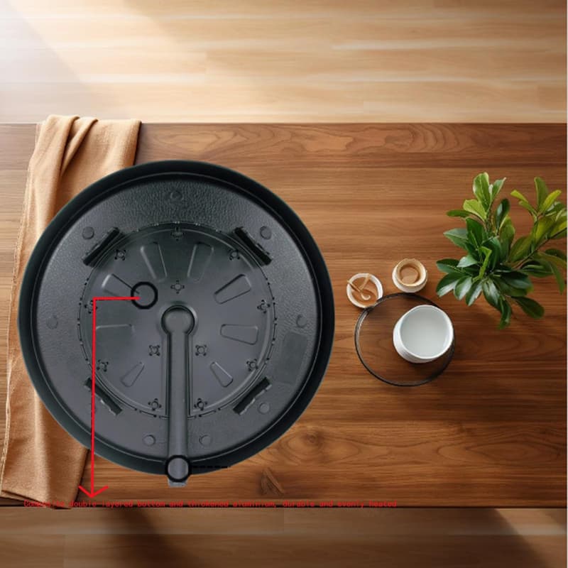 Korean BBQ Grill Pan - Non-stick Smokeless 32x32cm