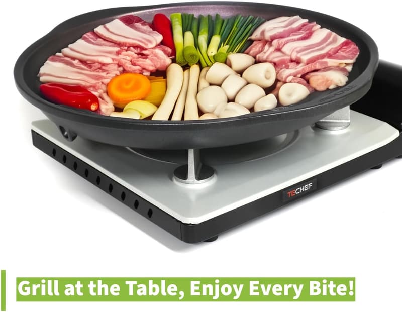 Korean BBQ Nonstick Grill Pan, PFOA-Free, Dishwasher Safe