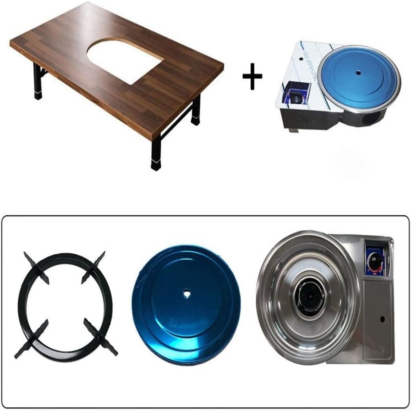 Portable Folding Korean BBQ Grill Table for Home & Outdoors