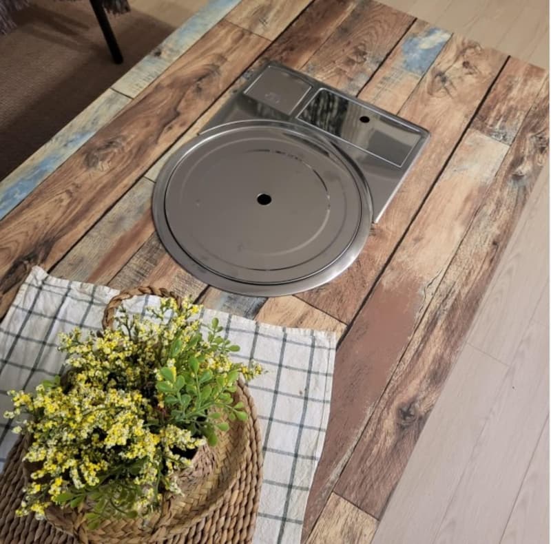 Korean BBQ Low Foldable Grill Table for Home Use