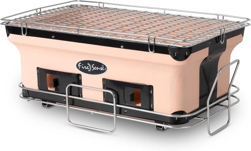 Large Handmade Yakatori Charcoal Grill with Adjustable Ventilation
