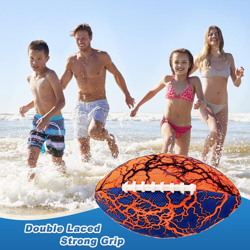 Waterproof Pool Football - 2 Pack Fun Outdoor Toys for Kids & Adults