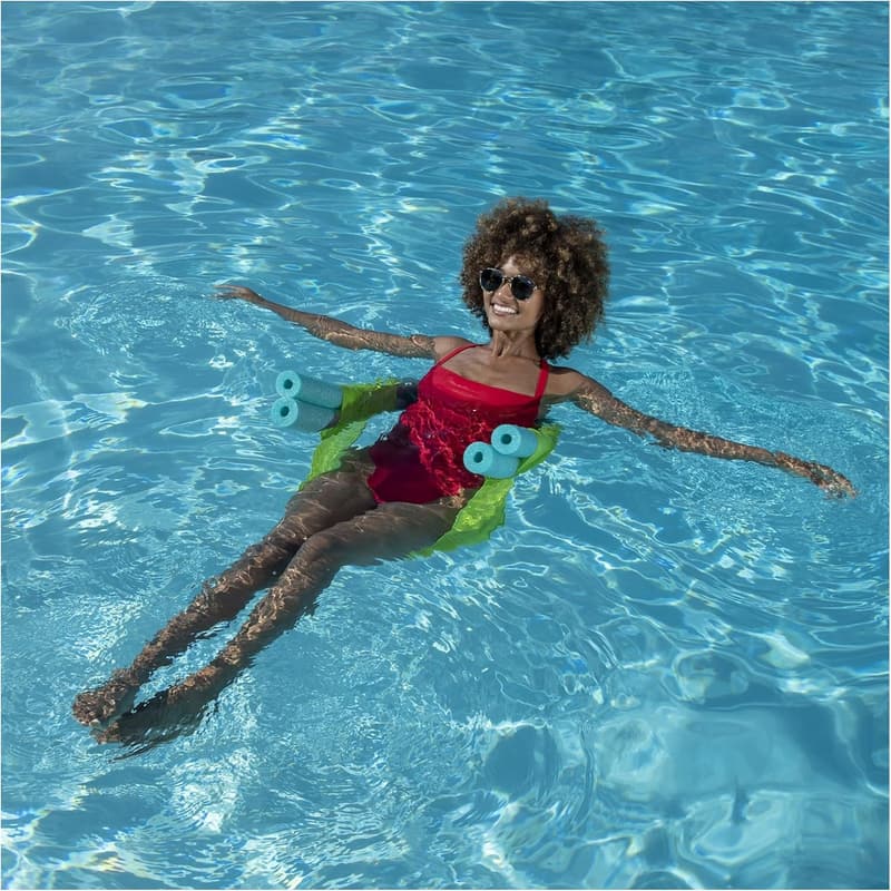 SwimWays Mesh Floating Pool Chair Noodle Slings – 4 Pack