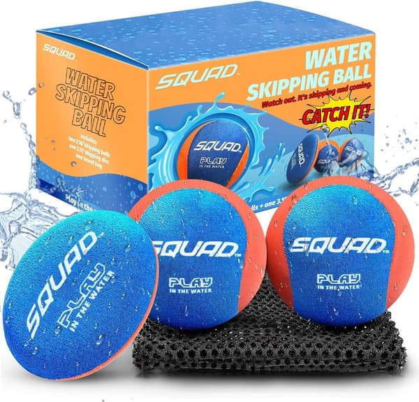 Water Skipping Ball Set - Fun Beach & Pool Toy for All Ages