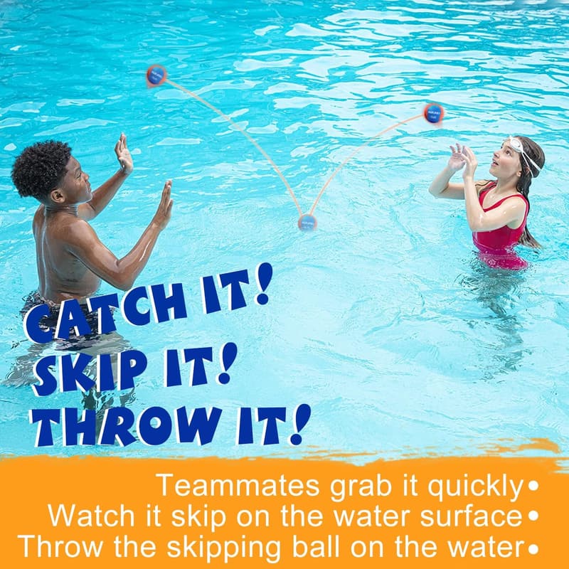 Water Skipping Ball Set - Fun Beach & Pool Toy for All Ages