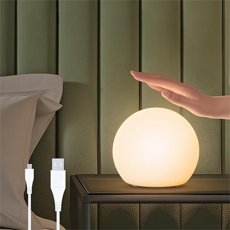 Rechargeable Touch LED Table Lamp - Warm White, 3-Stage Dimming