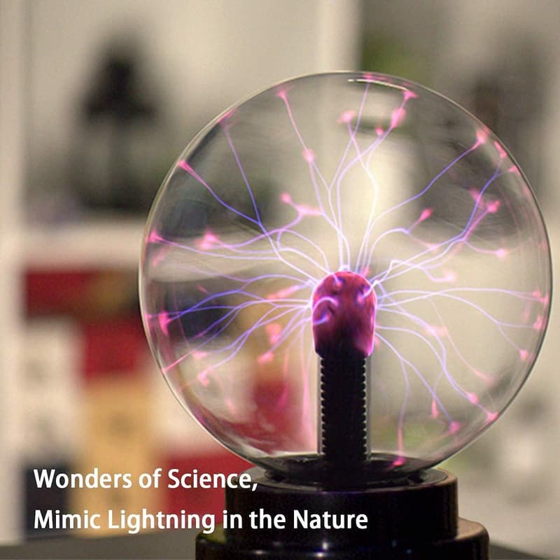 Touch Sensitive Plasma Ball Lamp - USB Powered, 3 Inch