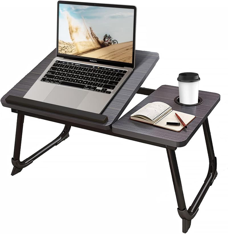 Lap Desk with Cup Holder for Home Office or Bed